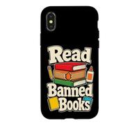School Librarian Read Banned Books Reading Teacher Case for iPhone X/XS
