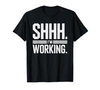 School Librarian Shhh Working Humor Sass Shh Library Quiet T-Shirt