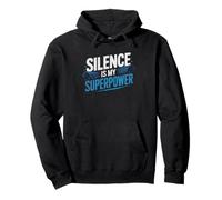 School Librarian Silence Superpower Quiet Library Power Pullover Hoodie