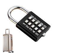 School Locker Lock | Small Combination Lock 8/10 Digits | Combination Security Padlock | for Toolbox, Sports Locker, Fence Small