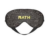 School Math Comfortable Sleeping Aid Soft Eye Mask Adjustable Blackout Cover Reversible Night Rest