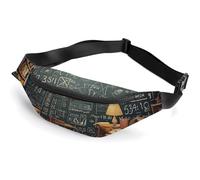 School Math Fanny Packs with Zipper, Personalized Waist Bags with Multiple Pockets, Adjustable Sling Bag for Travel, Waterproof Belt Bag, Crossbody Bags for Unisex