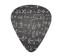 (School Math) Guitar Picks Set Of 12 With Transparent Plastic Box For Bass Electric And Acoustic Guitars Ukulele