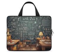 School Math Laptop Sleeve Ultra-Thin, Waterproof Laptop Bags, Portable Protective Computer Bag with Hand Strap, Style, 13inch