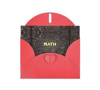 School Math Pearl Paper Holiday Greeting Card With Envelopes Weddings Party Birthday Invitations Wishes