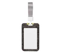 School Math Printed Card Badge Holder with Neck Strap, Vertical Cards Holder Anti-Scratch and Easy-Scan, for Office