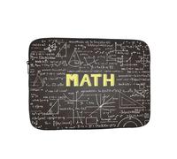 School Math Printed Laptop Sleeve - 17 Inch Laptop Protective Case, Shockproof Oxford Fabric