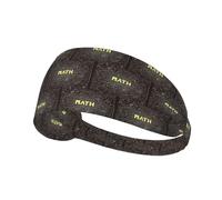School Math Printing One-Pack Comfortable Elastic Exercise Headband Athletic Band 4.3 * 13.4in Soft And Breathable â€‹