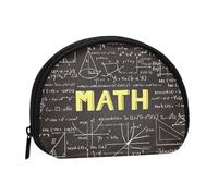 School Math Prints Coin Purse for Women Cute Small Change Wallet Mini Coin Purses Pouch with Zipper