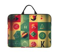 School Math Symbols Print 14in Laptop Case Sleeve Bag – Portable Handle, Business Travel, Commuting, Accessory Pocket