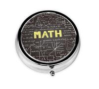 School MathMeta Pill Box 3 Compartment Medicine Case,Portable Organizer
