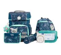 School-Mood Champion Pro Lina Kitten School Bag Set 7-Piece 21.5L Storage Space, Ergonomic Easy Fit System for 1 m to 1.50 m Height, Stable, Waterproof Fabric with Reflectors, blue