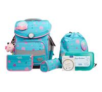 SCHOOL-MOOD Timeless Pro Leni Dog School Bag Set 7-Piece 23.5L Storage Space, Ergonomic Easy Fit System for 1 m to 1.50 m Height, Stable, Waterproof Fabric with Reflectors, lilly mermaid, School bag