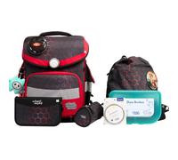 School-Mood Timeless Pro School Backpack Set Universal red with pattern