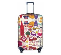 School Newspaper in English Luggage Cover Suitcase Trolley Case Protector Elastic Washable Anti Scratch Fit 18-32 Inch