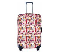 School Newspaper in English Print Elastic Luggage Suitcase Covers Adult Luggage Protector Travel Suitcase Protective Cover