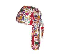 school newspaper in English Printed Breathable Cycling Cap, Moisture Wicking Headwrap Do Rag, for Tactical Paintball Use