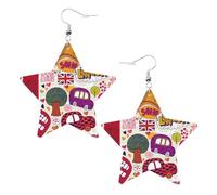 school newspaper in English Statement Earrings for Women, Star Drop Earrings, Elegant Dangle Jewelry for Formal Gatherings