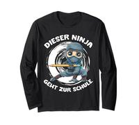 School Ninja Boy Einschulung Schule Für Ninja Long Sleeve T-Shirt