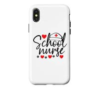 School Nurse Back To School Nurses Mother Mommy Women RN Fun Case for iPhone X/XS