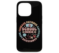 School Nurse Life Circle Art with Caffeine & Courage Case for iPhone 13 Pro