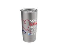 School Nurses Saving the World one Ice Pack at a Time Stainless Steel Insulated Tumbler