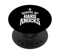 School of Hard Knocks Skull Design for Gen X Rebels PopSockets Adhesive PopGrip