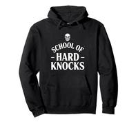 School of Hard Knocks Skull Design for Gen X Rebels Pullover Hoodie