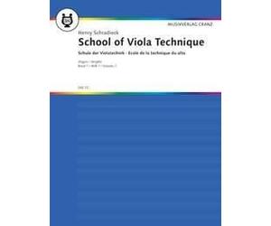 School of Viola Technique Vol. 1 viola Schradieck Exercises in the different pos