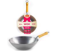 School of Wok 10.5"/27cm Uncoated Carbon Steel Wok