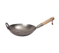 School of Wok by Dexam 30cm Uncoated Carbon Steel Craft Wok