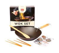 School of Wok Pre-Seasoned Wok Set