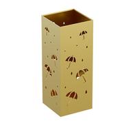 School Office Hotel Corridor Entrance Commercial Umbrella Holder Large-capacity Umbrella Bucket Square Umbrella Stand Rack Metal Umbrella Bucket for Entryway Modern Indoor Umbrella Stand(Gold)