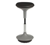 School outfitters Adjustable-Height Sit-to-Stand Wobble Motion Active Core Training Stool for Home, School, or Office, Black
