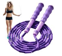 School PE Class Speed Rope - High Density PVC Beads, Kids Beginner Training Cable, Outdoor Gym Cardio Trainer, Durable ABS Construction | 100g Lightweight Rhythm Skipping Accessory for Girls