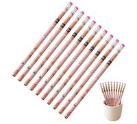School Pencils | Cute Smooth Writing - 2 HB School Pencils with Erasers - for Boys Girls Student Teacher Home Classroom Drawing Sketching