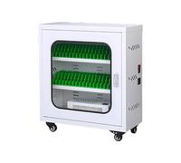 School Phone Charging Cabinet with Wheels, Lockable Device Storage Locker for Classroom, Office, Public Area, USB Management, 20/30/40/50 Slot Capacity