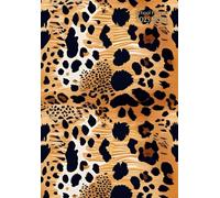 School Planner A5: " Leopard Print Cover " Daily Weekly And Monthly - Horizontal Layout - Student & Teacher Homeschool - Elementary, Middle School, ... - Small Size 5.8 x 8.3 Non Spiral Bound.