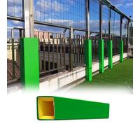 School Playgrounds Pole Protector Padding, Soft Foam Anti-collision Post Crash Pad for Square Column, 4 Sided Wrap Around Pole Padding Outdoor(Green,3"x3"/8x8cm)