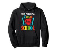 School Principal for Women Loves Her School Leadership Pullover Hoodie