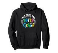 School Principal for Women Loves Her School Leadership Pullover Hoodie