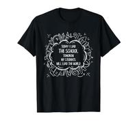 School Principal Leadership Students Will Lead the World Value Graphic T-Shirt, Men, Black, L