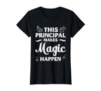 School Principal Magic Happens Leadership Appreciation Value Graphic T-Shirt