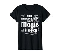 School Principal Magic Happens Leadership Appreciation Value Graphic T-Shirt