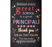 School Principal Thank You Notebook: 100 Lined Pages Notebook for Work, School Principal Gifts, Retirement Appreciation Gifts for School Director Educational Leader Headteacher