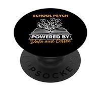 School Psych Data & Coffee Design PopSockets Adhesive PopGrip