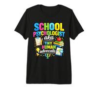 School Psychologist Aka Tiny Human Advocate Funny Psych Premium T-Shirt