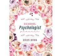 School Psychologist Appointment Planner 2025-2026: Tracking Important Cases & Psycho Related Documents for Student | Pretty Flowers Design