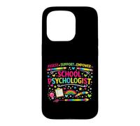 School Psychologist Assess Support Empower Rainbow Case for iPhone 15 Pro