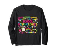 School Psychologist Assess Support Empower Rainbow Long Sleeve T-Shirt